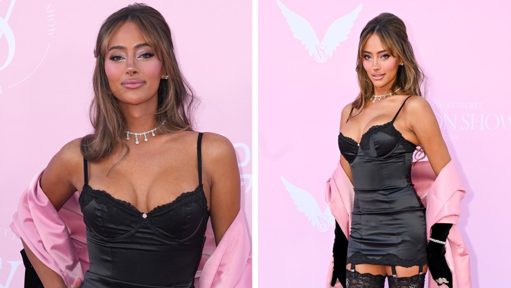 Emira D'Spain attends 2024 Victoria's Secret Fashion Show, black trans model