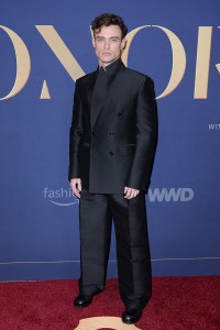 NEW YORK, NEW YORK - OCTOBER 29: Thomas Doherty attends the 2024 WWD Honors at Cipriani South Street on October 29, 2024 in New York City.  (Photo by Michael Loccisano/WWD via Getty Images)