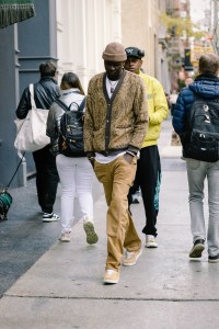 Street style in New York, Fall 2024.