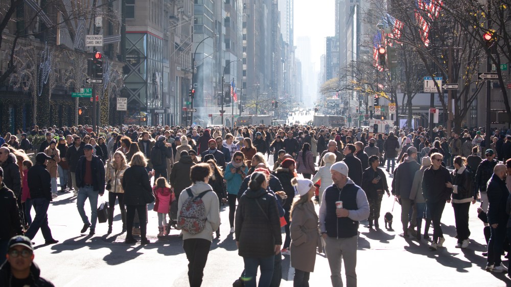 Fifth Avenue drew huge crowds on one of its pedestrian-only days.