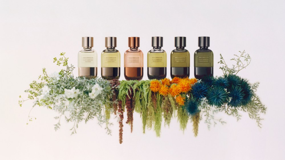 The "Incanti Poetici" fragrance collection by Brunello Cucinelli.