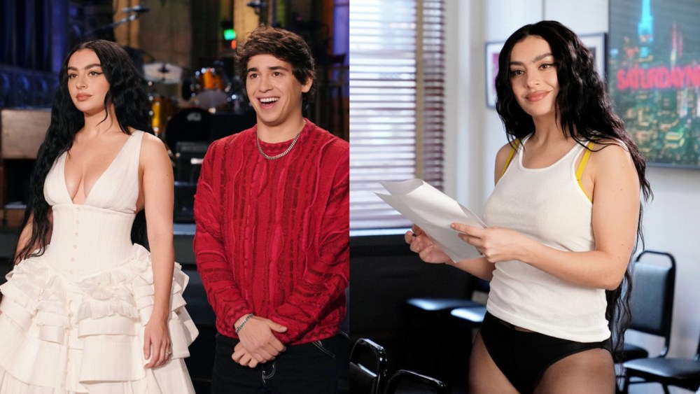 Charli XCX on set of 'Saturday Night Live'