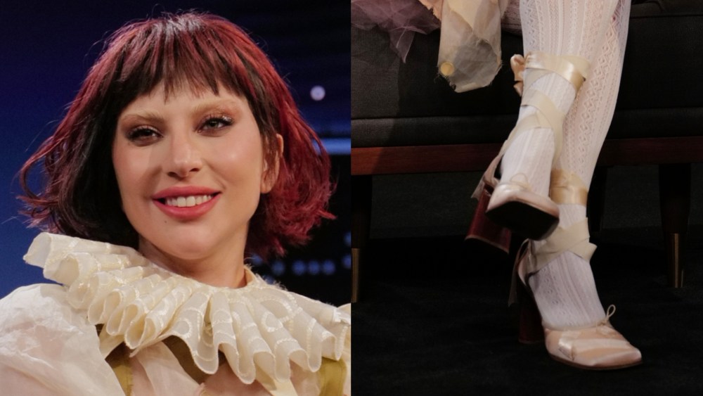 Lady Gaga on 'Jimmy Kimmel Live' on October 1, filmed in New York City.