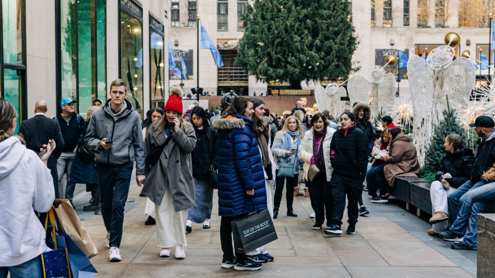 2024 Black Friday in New York's Rockefeller Center.