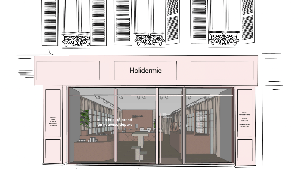 A rendering of Holidermie's new store in Paris.