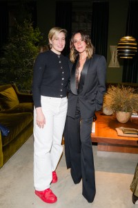 Greta Gerwig and Victoria Beckham