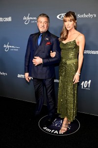 LAS VEGAS, NEVADA - NOVEMBER 22: (L-R) Sylvester Stallone and Jennifer Flavin Stallone attend amfAR Las Vegas Presented By Paramount at Wynn Las Vegas on November 22, 2024 in Las Vegas, Nevada. (Photo by Bryan Steffy/Getty Images for amfAR)