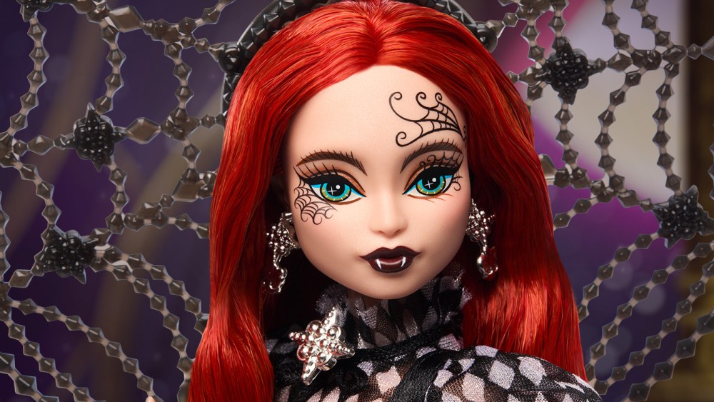 A close-up of Harris Reed's new Monster High doll, the Witch Weaver.