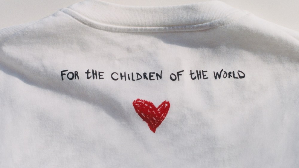 The Jil Sander for OTB Foundation T-shirt supporting a girls' orphanage in Afghanistan.