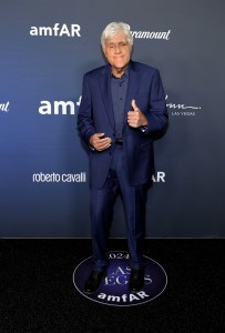 LAS VEGAS, NEVADA - NOVEMBER 22: Jay Leno attends amfAR Las Vegas Presented By Paramount at Wynn Las Vegas on November 22, 2024 in Las Vegas, Nevada. (Photo by Ethan Miller/Getty Images for amfAR)