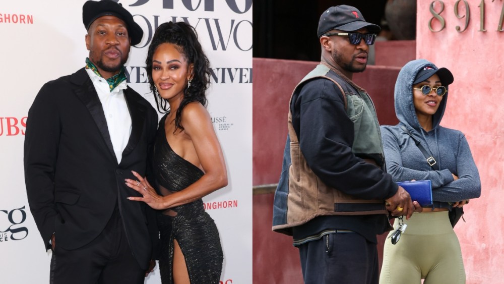 Jonathan Majors and Meagan Good