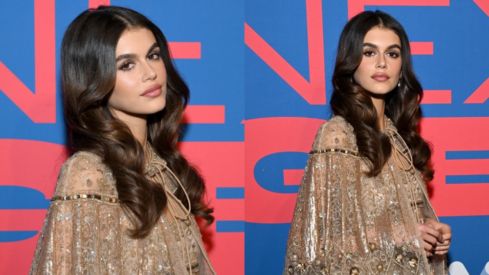 Kaia Gerber attends The Hollywood Reporter and Instagram's Next Gen 2024 dinner on Nov. 20 in Los Angeles, Valentino, boho trend, red carpet, celebrity style