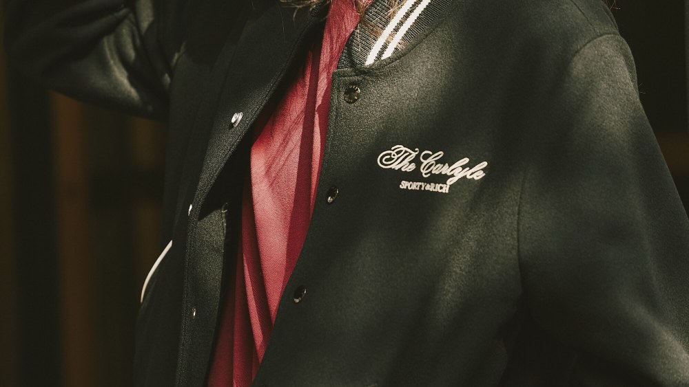 A look from the Sporty & Rich x Carlyle collection.
