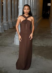 Yara Shahidi at the 2024 LACMA Art+Film Gala held at the Los Angeles County Museum of Art on November 02, 2024 in Los Angeles, California.