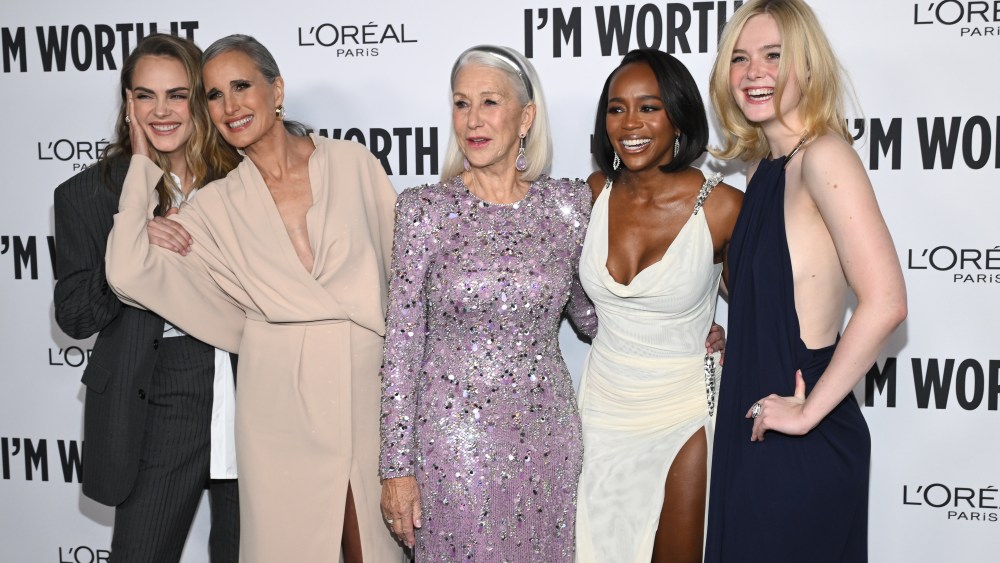 Cara Delevingne, Andie MacDowell, Helen Mirren, Aja Naomi King and Elle Fanning.