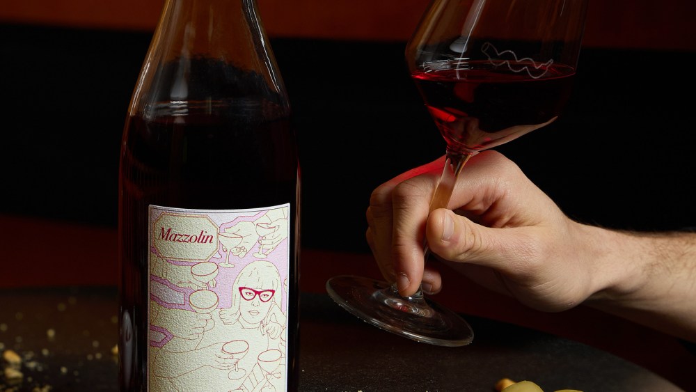 The wine developed for Palinurobar, from the “I Bar di Quartiere" project by MSGM.