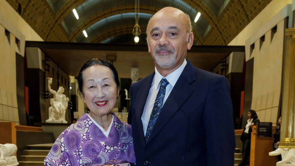 Setsuko Klossowska de Rola and Christian Louboutin