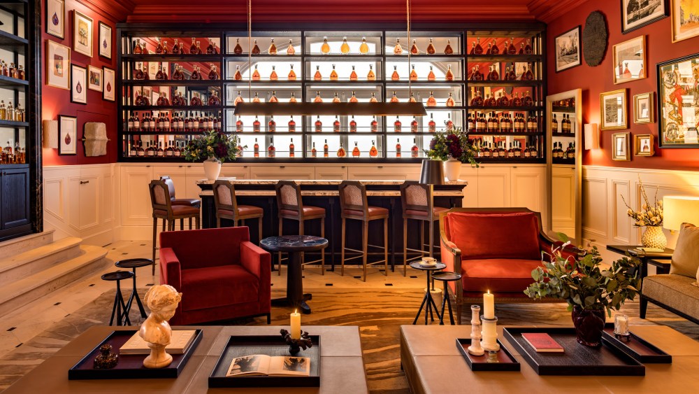 The bar lounge at Maison Courvoisier