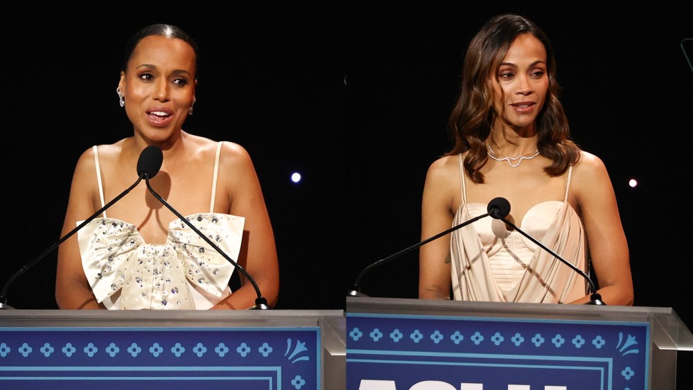 Kerry Washington, Zoe Saldana, ACLU SoCal Bill of Rights Awards
