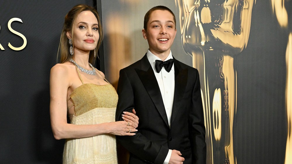Angelina Jolie, Knox Jolie-Pitt at the 15th Governors Awards held at the Ray Dolby Ballroom at Ovation Hollywood on November 17, 2024 in Los Angeles, California.