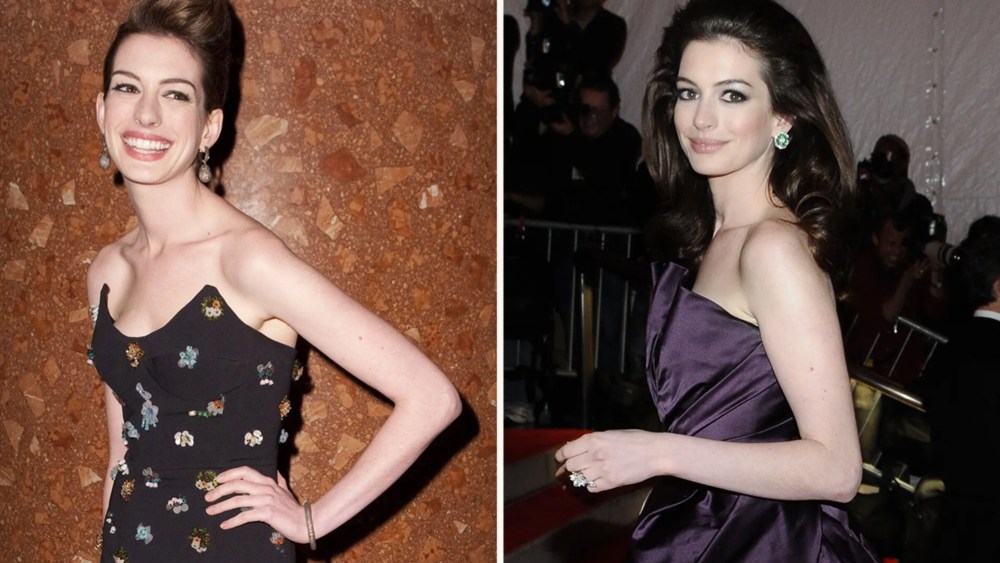 Anne Hathaway turns 42. WWD celebrates the actress's 42nd birthday with a look back at her best party dresses.