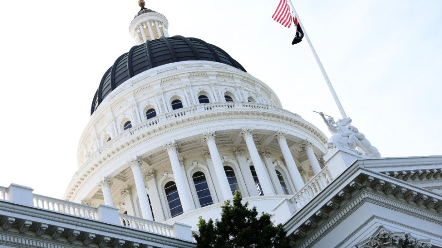 The California state capitol building in Sacramento.
