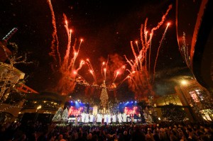 The scene at the Christmas at The Grove 23rd Annual Tree Lighting Celebration.