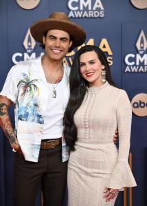 Niko Moon, Anna Moon at The 58th Annual CMA Awards at Bridgestone Arena on November 20, 2024 in Nashville, Tennessee.