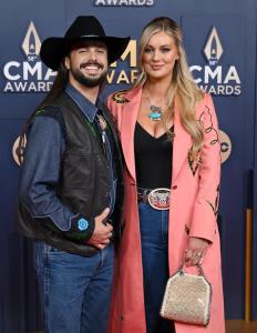 Ian Munsick, Caroline Munsick at The 58th Annual CMA Awards at Bridgestone Arena on November 20, 2024 in Nashville, Tennessee.