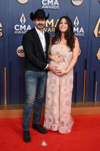 Dustin Haney, Madeline Haney at The 58th Annual CMA Awards at Bridgestone Arena on November 20, 2024 in Nashville, Tennessee.
