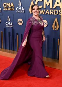 Ashley McBryde at The 58th Annual CMA Awards at Bridgestone Arena on November 20, 2024 in Nashville, Tennessee.