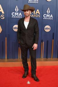 Dustin Lynch at The 58th Annual CMA Awards at Bridgestone Arena on November 20, 2024 in Nashville, Tennessee.
