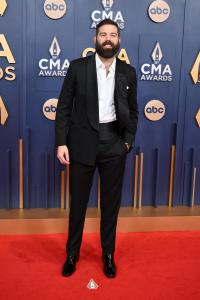 Jordan Davis at The 58th Annual CMA Awards at Bridgestone Arena on November 20, 2024 in Nashville, Tennessee.