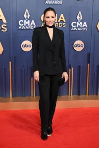 Katharine McPhee at The 58th Annual CMA Awards at Bridgestone Arena on November 20, 2024 in Nashville, Tennessee.