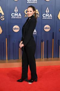 Katharine McPhee at The 58th Annual CMA Awards at Bridgestone Arena on November 20, 2024 in Nashville, Tennessee.