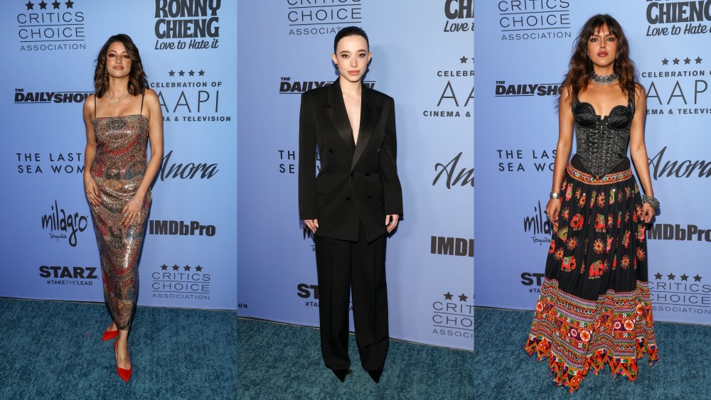 Richa Moorjani, Mikey Madison, Sasha Bhasin, Critics Choice, AAPI, Cinema, TV, red carpet, event