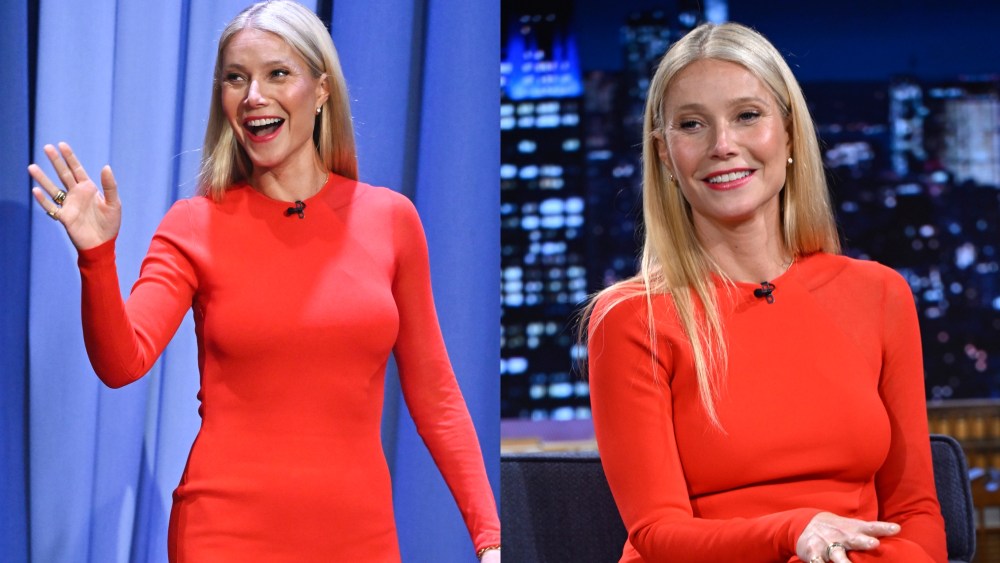 Gwyneth Paltrow, Stella McCartney, Sheryl Lowe jewelry, The Tonight Show Starring Jimmy Fallon, Goop