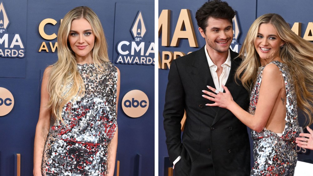 Chase Stokes, Kelsea Ballerini at The 58th Annual CMA Awards at Bridgestone Arena on November 20, 2024 in Nashville, Tennessee, Dolce&Gabbana