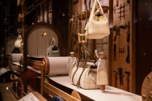 A look at the Loro Piana holiday windows at Harrods.