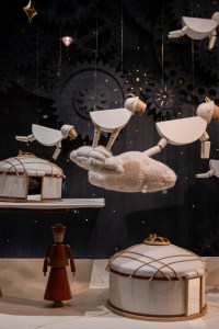 A look at the Loro Piana holiday windows at Harrods.