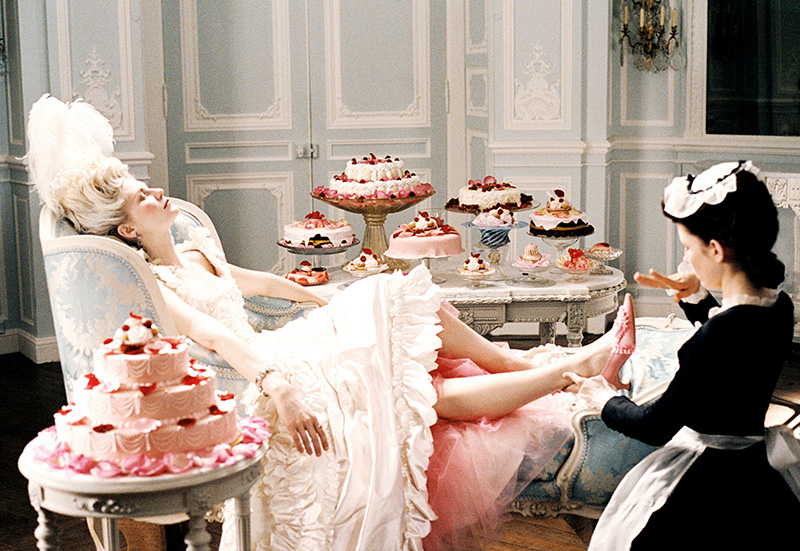 Kirsten Dunst as Marie Antoinette in Sofia Coppola's 2006 film. The shoes are by Manolo Blahnik.