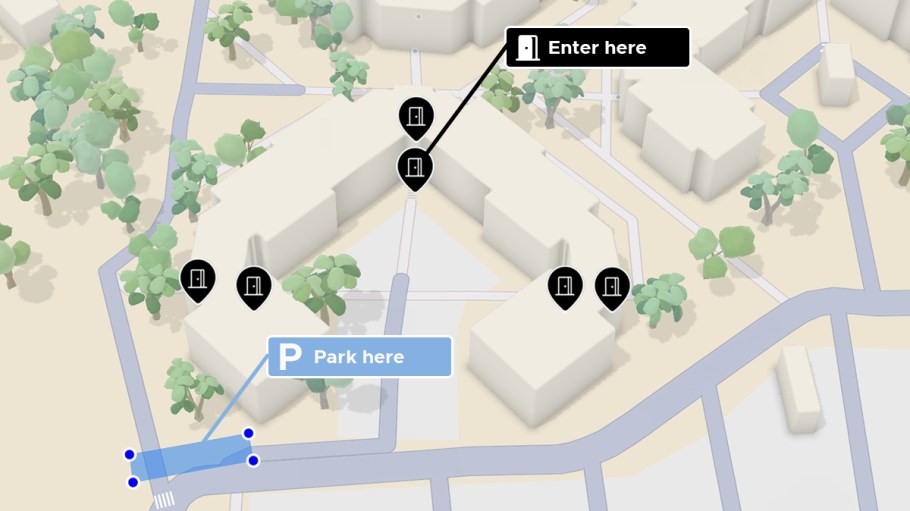 Naurt's technology, which shows delivery drivers where to park and enter, is now available throughout the United States.