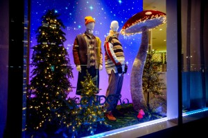 A look at Nordstroms holiday displays for 2024 in New York.