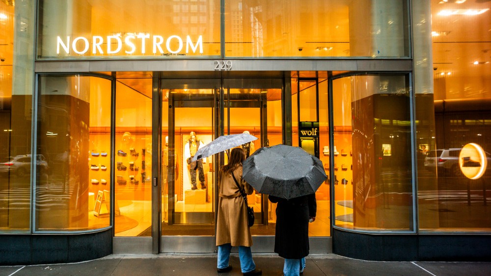 A look at Nordstroms holiday displays for 2024 in New York.