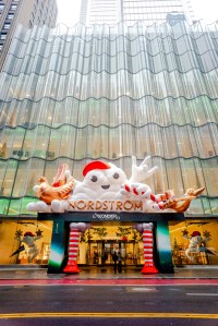 A look at Nordstroms holiday displays for 2024 in New York.