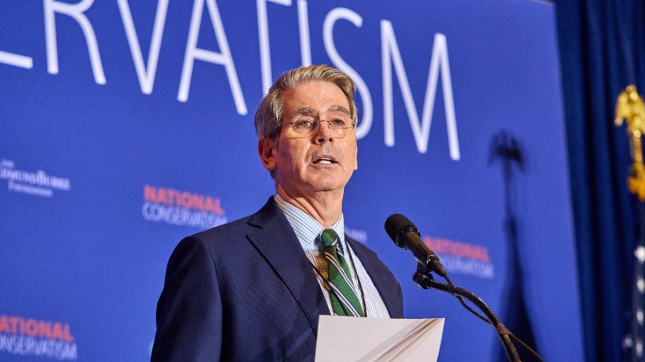 Scott Bessent speaks at the National Conservative Conference in Washington D.C., July 2024.