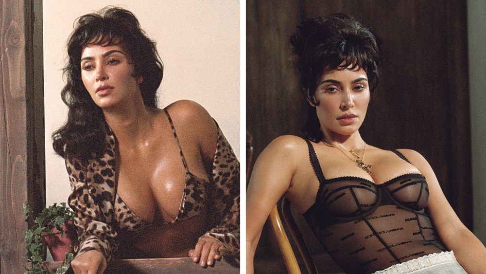 Nadia Lee Cohen for SKIMS, Kim Kardashian in the Skims x Dolce & Gabbana campaign lingerie ad