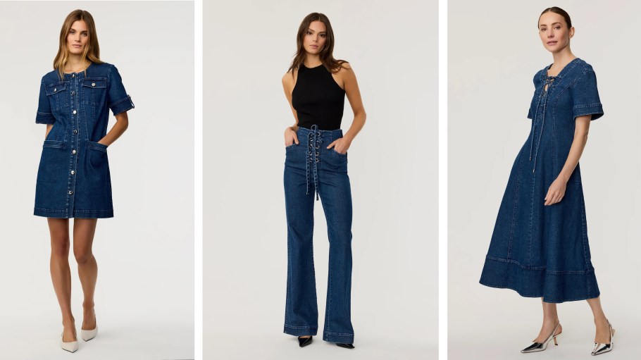 Women’s contemporary brand Toccin launched its first denim collection, combining structured tailoring with feminine details.