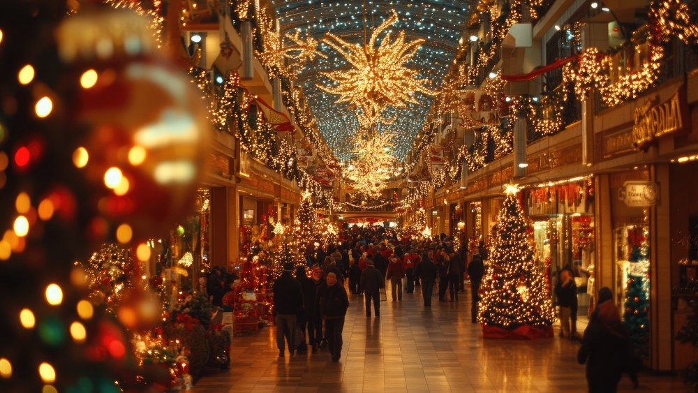 Holiday season shopping.