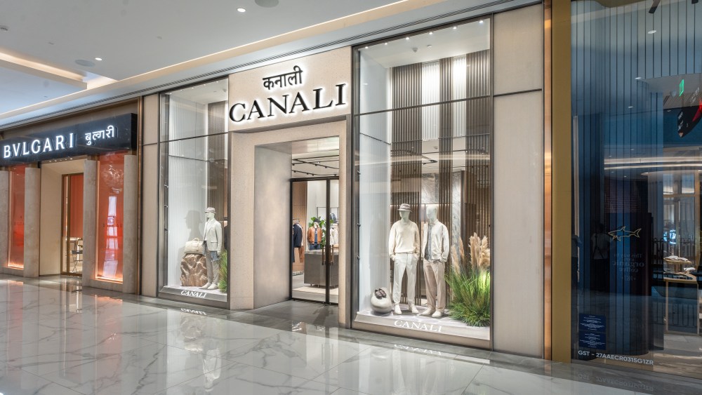 Canali's flagship retail store at Jio World Plaza.